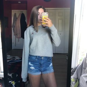 Gray Fila Crewneck Sweater